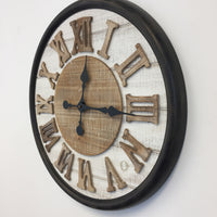 BeoXL - Wandklok ROMAN WOOD DESIGN INDUSTRIEEL