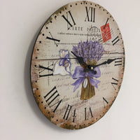 BeoXL - Wandklok Lavender Landelijk design
