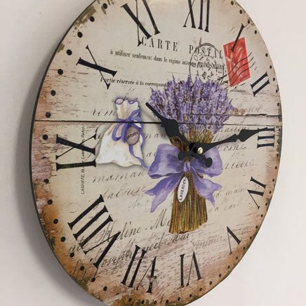 BeoXL - Wandklok Lavender Landelijk design