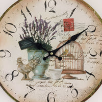 BeoXL - Wandklok les fleur vintage