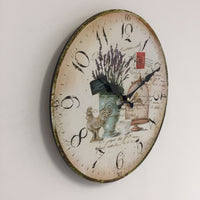 BeoXL - Wandklok les fleur vintage