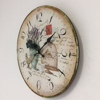 BeoXL - Wandklok les fleur vintage