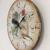 BeoXL - Wandklok les fleur vintage