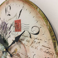 BeoXL - Wandklok les fleur vintage