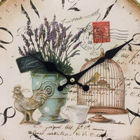 BeoXL - Wandklok les fleur vintage