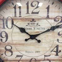 BeoXL - Wandklok Vinclos Rouge Vintage Design