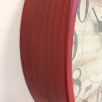 BeoXL - Wandklok Vinclos Rouge Vintage Design