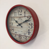 BeoXL - Wandklok Vinclos Rouge Vintage Design