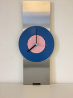 BeoXL - Wandklok RVS Blue & Pink