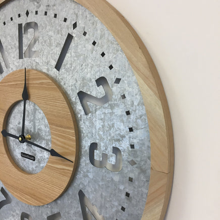 BeoXL - Wandklok VINTAGE WOODZ DESIGN INDUSTRIEEL