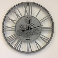 BeoXL - Wandklok SILVER INDUSTRIEEL DESIGN