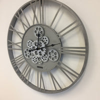BeoXL - Wandklok SILVER INDUSTRIEEL DESIGN