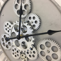BeoXL - Wandklok SILVER INDUSTRIEEL DESIGN