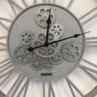 BeoXL - Wandklok SILVER INDUSTRIEEL DESIGN