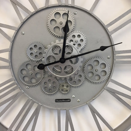 BeoXL - Wandklok SILVER INDUSTRIEEL DESIGN