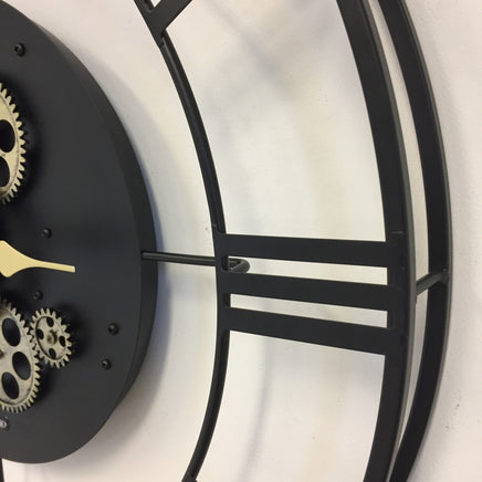 BeoXL - Wandklok BLACK GEAR 57 INDUSTRIEEL DESIGN