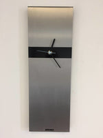 BeoXL - Wandklok RVS Cassiopee Black Stripe