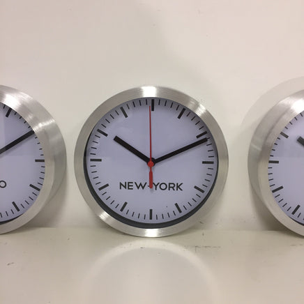 BeoXL - Wandklok SET 3 STUKS New York - Parijs - Tokio