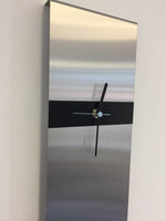 BeoXL - Wandklok RVS Cassiopee Black Stripe