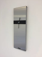 BeoXL - Wandklok RVS Cassiopee Black Stripe