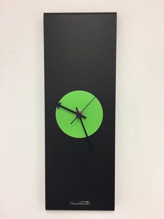 BeoXL - Wandklok Black-Line & GREEN Modern Design RVS