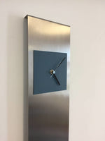 BeoXL - Wandklok RVS Cassiopee SteelBlue Square