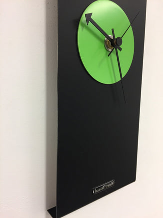 BeoXL - Wandklok Black-Line & GREEN Modern Design RVS