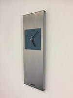 BeoXL - Wandklok RVS Cassiopee SteelBlue Square