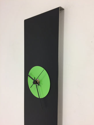 BeoXL - Wandklok Black-Line & GREEN Modern Design RVS