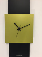 BeoXL - Wandklok Black-Line & LIME GREEN Modern Design