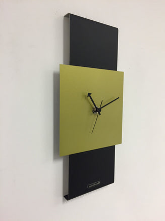 BeoXL - Wandklok Black-Line & LIME GREEN Modern Design