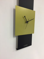 BeoXL - Wandklok Black-Line & LIME GREEN Modern Design