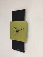 BeoXL - Wandklok Black-Line & LIME GREEN Modern Design