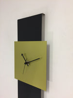 BeoXL - Wandklok Black-Line & LIME GREEN Modern Design