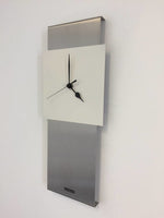 BeoXL - Wandklok RVS JADA DESIGN WHITE SQUARE