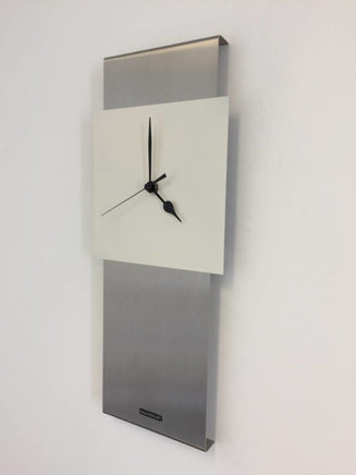 BeoXL - Wandklok RVS JADA DESIGN WHITE SQUARE
