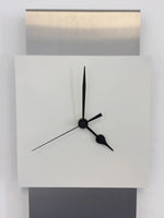 BeoXL - Wandklok RVS JADA DESIGN WHITE SQUARE