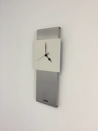 BeoXL - Wandklok RVS JADA DESIGN WHITE SQUARE