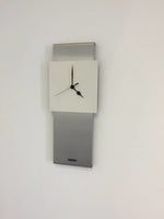 BeoXL - Wandklok RVS JADA DESIGN WHITE SQUARE