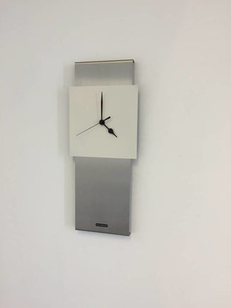 BeoXL - Wandklok RVS JADA DESIGN WHITE SQUARE