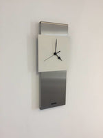 BeoXL - Wandklok RVS JADA DESIGN WHITE SQUARE