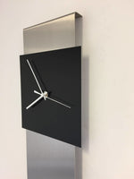 BeoXL - Wandklok RVS JADA DESIGN BLACK SQUARE