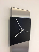 BeoXL - Wandklok RVS JADA DESIGN BLACK SQUARE