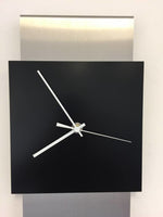 BeoXL - Wandklok RVS JADA DESIGN BLACK SQUARE