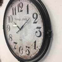 BeoXL - Wandklok XXL METAL PIPE INDUSTRIAL DESIGN