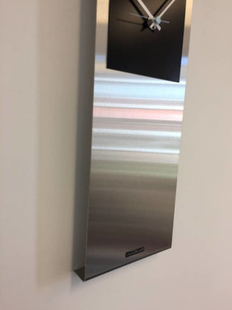 BeoXL - Wandklok RVS Cassiopee Black Square