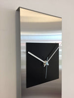 BeoXL - Wandklok RVS Cassiopee Black Square