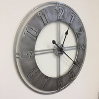 BeoXL - Wandklok Silver Saloon Vintage Design