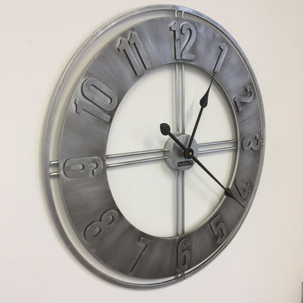 BeoXL - Wandklok Silver Saloon Vintage Design