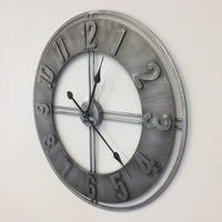 BeoXL - Wandklok Silver Saloon Vintage Design